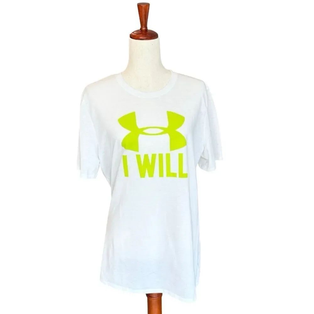 Under Armour Women's Cotton Short Sleeve Graphic Tee White XL